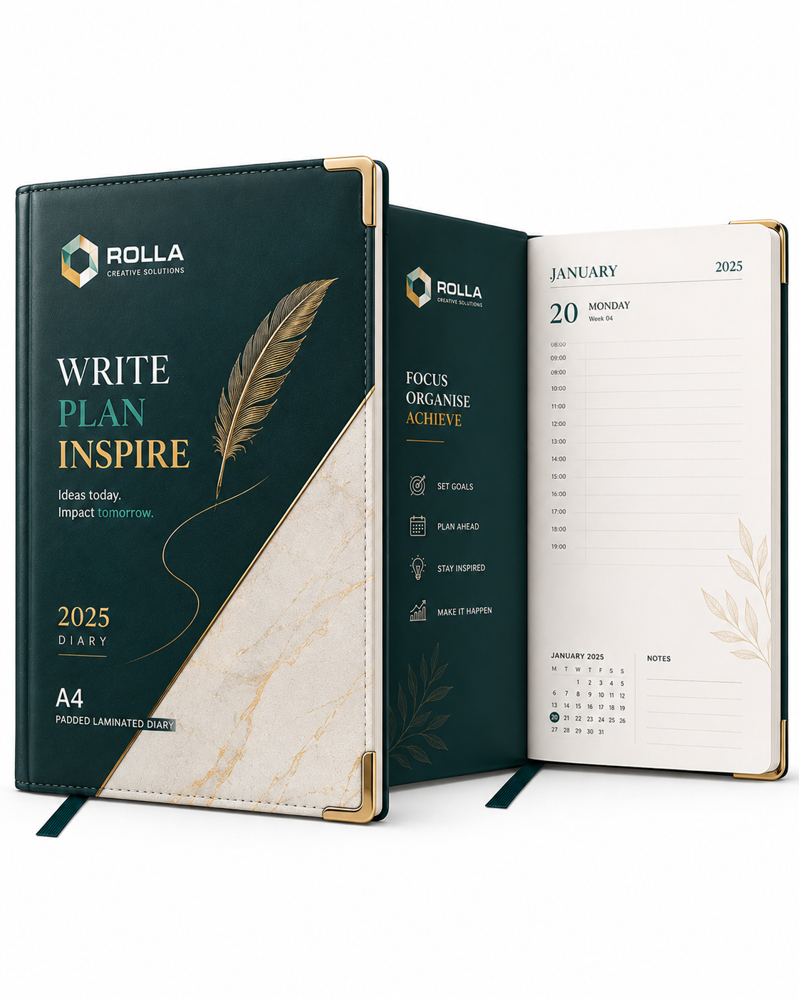 Custom notebooks and diaries